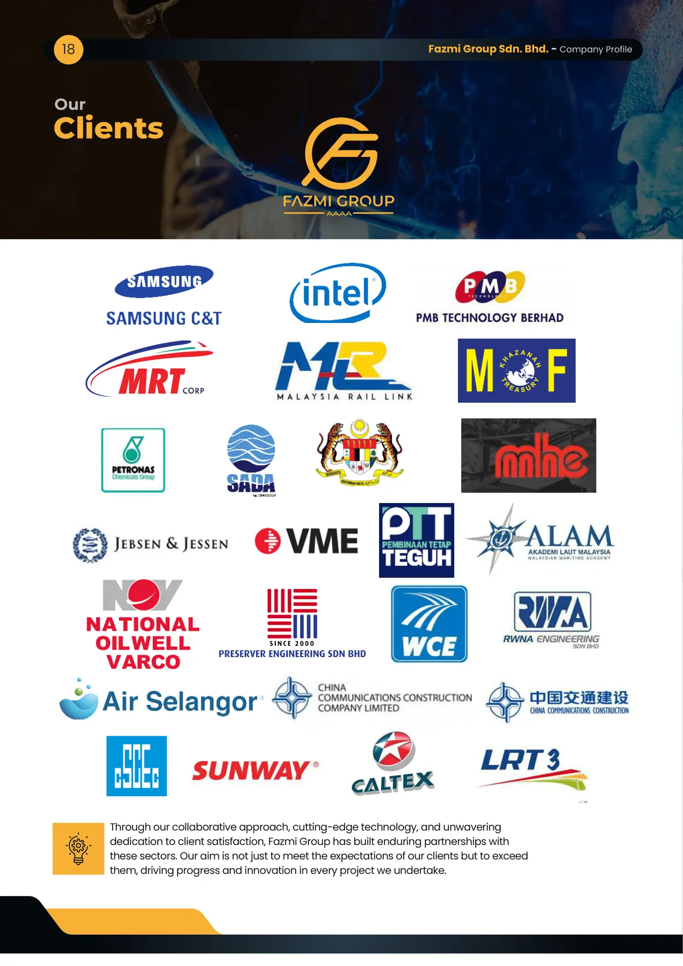 Company profile page 18
