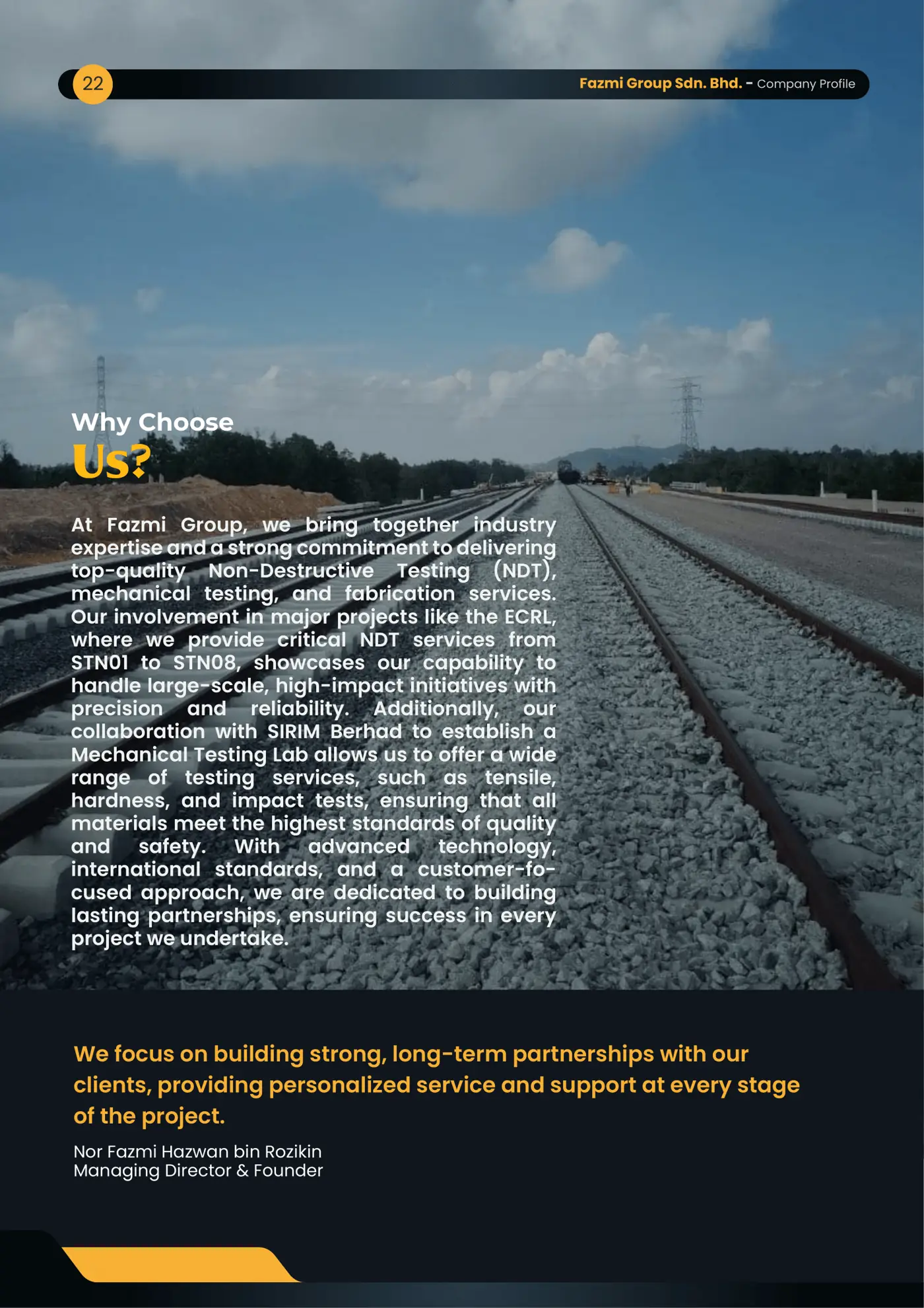 Company profile page 22