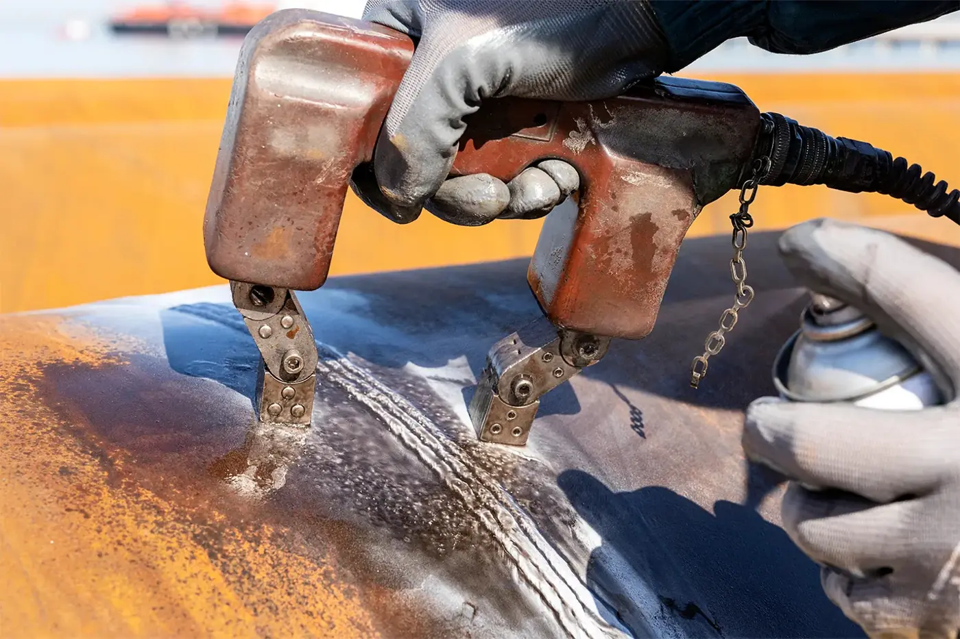 Magnetic particle inspection