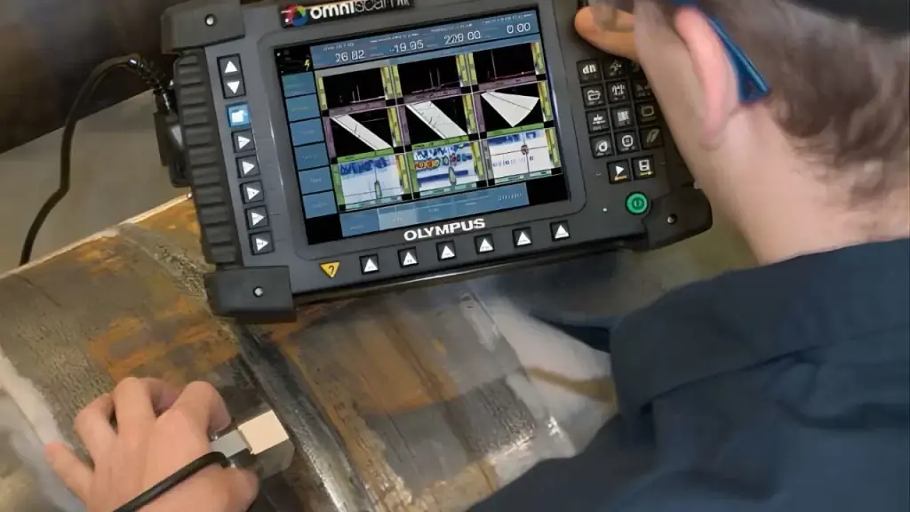 Phased array ultrasonic testing